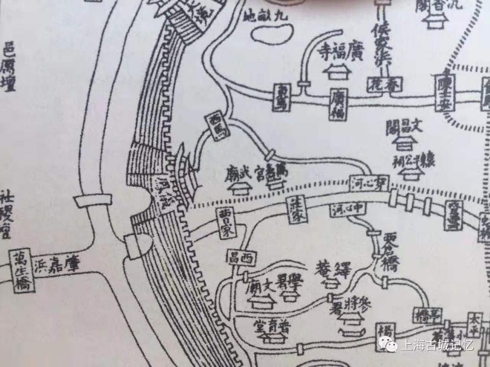 城西之城门称为"仪凤门",到1884年地图中标明,仪凤门(即西门)