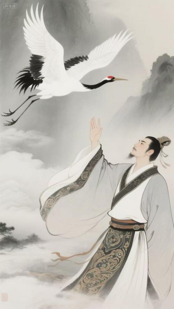 鹤子梅妻（AI制作）